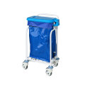 Hospital Assemble Movable Surgical Aluminium Alloy Medical Nursing Server Cart Trolley with Casters/Basket/Handle/Tray